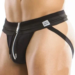 Jock Strap Zipper Noir