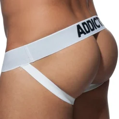 Jockstrap Push Up Mesh Blanc