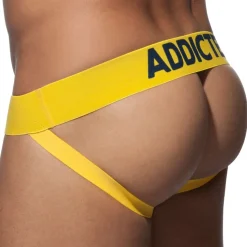 Jockstrap Push Up Mesh Jaune
