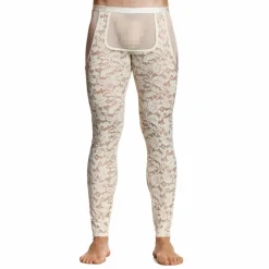Legging Dentelle Florale Ivoire