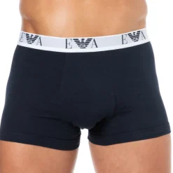Lot de 3 Boxers Bold Monogram Coton Bleu Marine