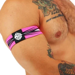 Lot de 2 Brassards Circuit Breaker Rose Fluo