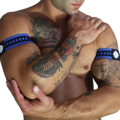 Lot de 2 Brassards Daddy's Favorite Bleu - Noir