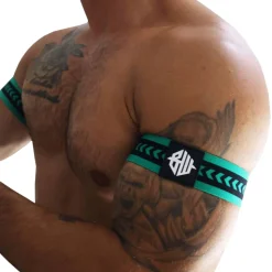 Lot de 2 Brassards Daddy's Favorite Vert - Noir