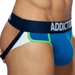 Lot de 3 Jock Straps Second Skin Blanc - Marine - Bleu Roi