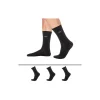 Lot de 3 Paires de Chaussettes Casual Coton Noir