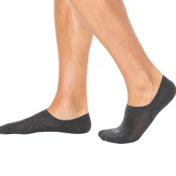 Lot de 3 Paires de Chaussettes Invisibles High Cut - Gris Chiné - Anthracite - Noir