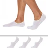 Lot de 3 Paires de Chaussettes Invisibles High Cut Blanches