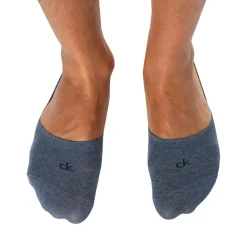 Lot de 3 Paires de Chaussettes Invisibles Mid Cut Bleu Denim