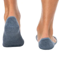 Lot de 3 Paires de Chaussettes Invisibles Mid Cut Bleu Denim