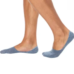Lot de 3 Paires de Chaussettes Invisibles Mid Cut Bleu Denim