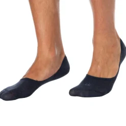 Lot de 3 Paires de Chaussettes Invisibles Mid Cut Bleu Denim