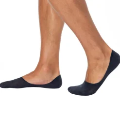 Lot de 3 Paires de Chaussettes Invisibles Mid Cut Bleu Denim