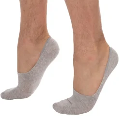 Lot de 2 Paires de Chaussettes Invisibles Luca Gris Clair - Anthracite