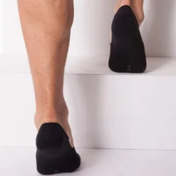 Lot de 2 Paires de Chaussettes Invisibles Luca Noires