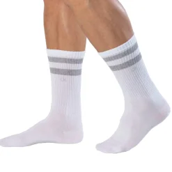 Lot de 2 Paires de Chaussettes Sport Maurice Blanches