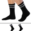 Lot de 2 Paires de Chaussettes Sport Maurice Noires