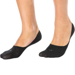 Lot de 3 Paires de Chaussettes Invisibles Mid Cut Noires