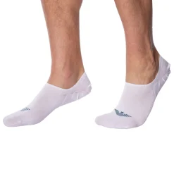 Lot de 3 Paires de Chaussettes Invisibles Eagle Blanches