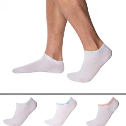 Lot de 3 Paires de Socquettes Extended Logo Blanches