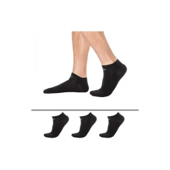 Lot de 3 Paires de Socquettes Casual Cotton Noires