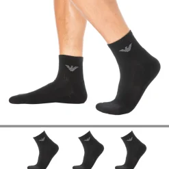 Lot de 3 Paires de Socquettes Sporty Sponge Noires