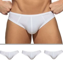 Lot de 3 Slips Bikini Basic Blancs