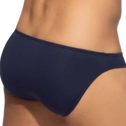 Lot de 3 Slips Bikini Coton Blanc - Bleu Marine - Gris