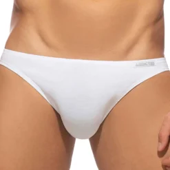 Lot de 3 Slips Bikini Coton Blanc - Bleu Marine - Gris