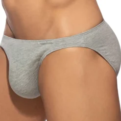 Lot de 3 Slips Bikini Coton Blanc - Bleu Marine - Gris