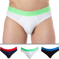 Lot de 3 Slips Fashion Bicolor Coton Noir - Blanc - Marine