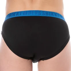 Lot de 3 Slips Fashion Bicolor Coton Noir - Blanc - Marine