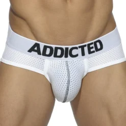 Lot de 3 Slips Mesh Push Up Blanc - Bleu Marine - Noir