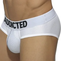 Lot de 3 Slips Mesh Push Up Blanc - Bleu Marine - Noir