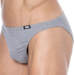 Lot de 3 Slips Mini Coton Gris