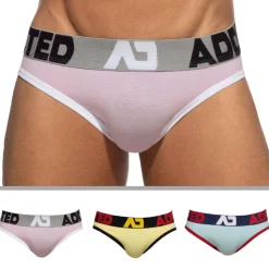 Lot de 3 Slips Seamless Rose - Bleu - Jaune
