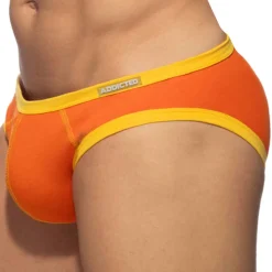 Lot de 3 Slips Twink Coton Orange - Gris - Kaki