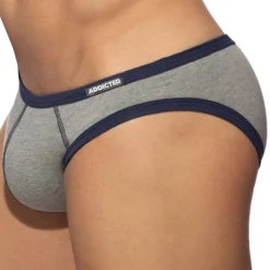 Lot de 3 Slips Twink Coton Orange - Gris - Kaki