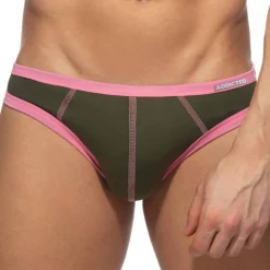 Lot de 3 Slips Twink Coton Orange - Gris - Kaki