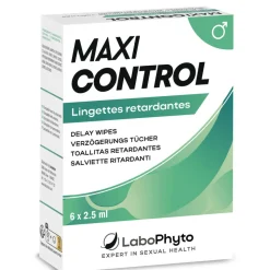 MaxiControl Lingettes Retardantes - 6 Lingettes 2,5 ml