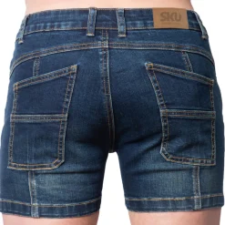 Mini Short Jeans Original Super Push-Up Bleu Marine