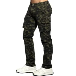 Pantalon Cargo Jeans Camouflage Kaki
