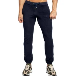 Pantalon Coton Eponge Bleu Marine