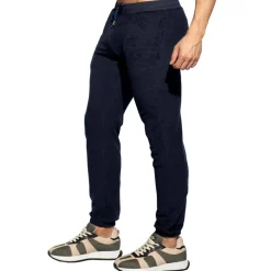 Pantalon Coton Eponge Bleu Marine