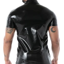 Polo en Latex Seconde Peau Noir