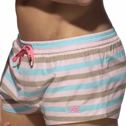 Short de Bain Cake Stripes Rose