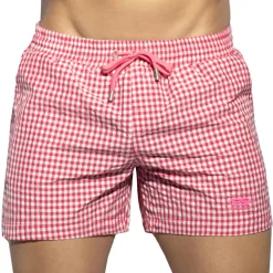 Short de Bain Chess Fuchsia