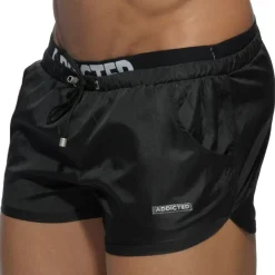 Short de Bain Double Waistband Noir