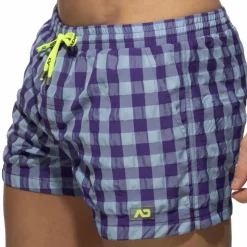 Short de Bain Flashy Squares Violet