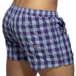 Short de Bain Flashy Squares Violet